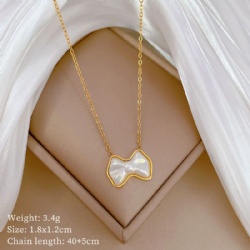 Wear a pearl bow necklace between them